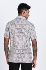 Gridveil Iconic Patterned Polo Gridveil Iconic Patterned Polo