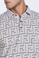 Gridveil Iconic Patterned Polo Gridveil Iconic Patterned Polo