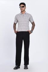 Gridveil Iconic Patterned Polo Gridveil Iconic Patterned Polo