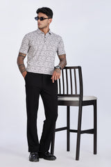 Gridveil Iconic Patterned Polo Gridveil Iconic Patterned Polo