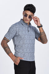 CipherGrid Luxe Polo T-Shirt CipherGrid Luxe Polo T-Shirt