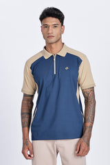 Monarch Crest Zip Polo T-Shirt Monarch Crest Zip Polo T-Shirt