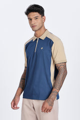 Monarch Crest Zip Polo T-Shirt Monarch Crest Zip Polo T-Shirt