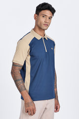 Monarch Crest Zip Polo T-Shirt Monarch Crest Zip Polo T-Shirt