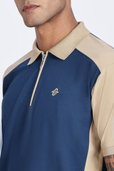 Monarch Crest Zip Polo T-Shirt Monarch Crest Zip Polo T-Shirt