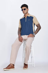 Monarch Crest Zip Polo T-Shirt Monarch Crest Zip Polo T-Shirt