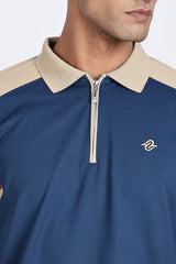 Monarch Crest Zip Polo T-Shirt Monarch Crest Zip Polo T-Shirt
