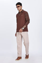 Heritage Drape Layered Polo Shirt Heritage Drape Layered Polo Shirt