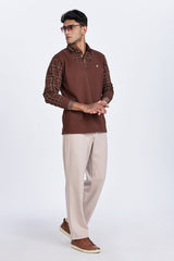 Heritage Drape Layered Polo Shirt Heritage Drape Layered Polo Shirt