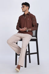 Heritage Drape Layered Polo Shirt Heritage Drape Layered Polo Shirt