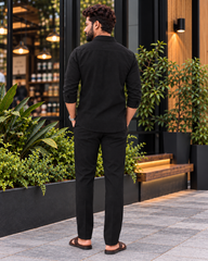 Designer Embroidered Co-Ord Set | Full Sleeve Shirt & Trouser Set | Stylish Men’s Outfit