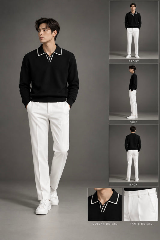 Old Money Tshirt and Korean Trosuer Men's Set