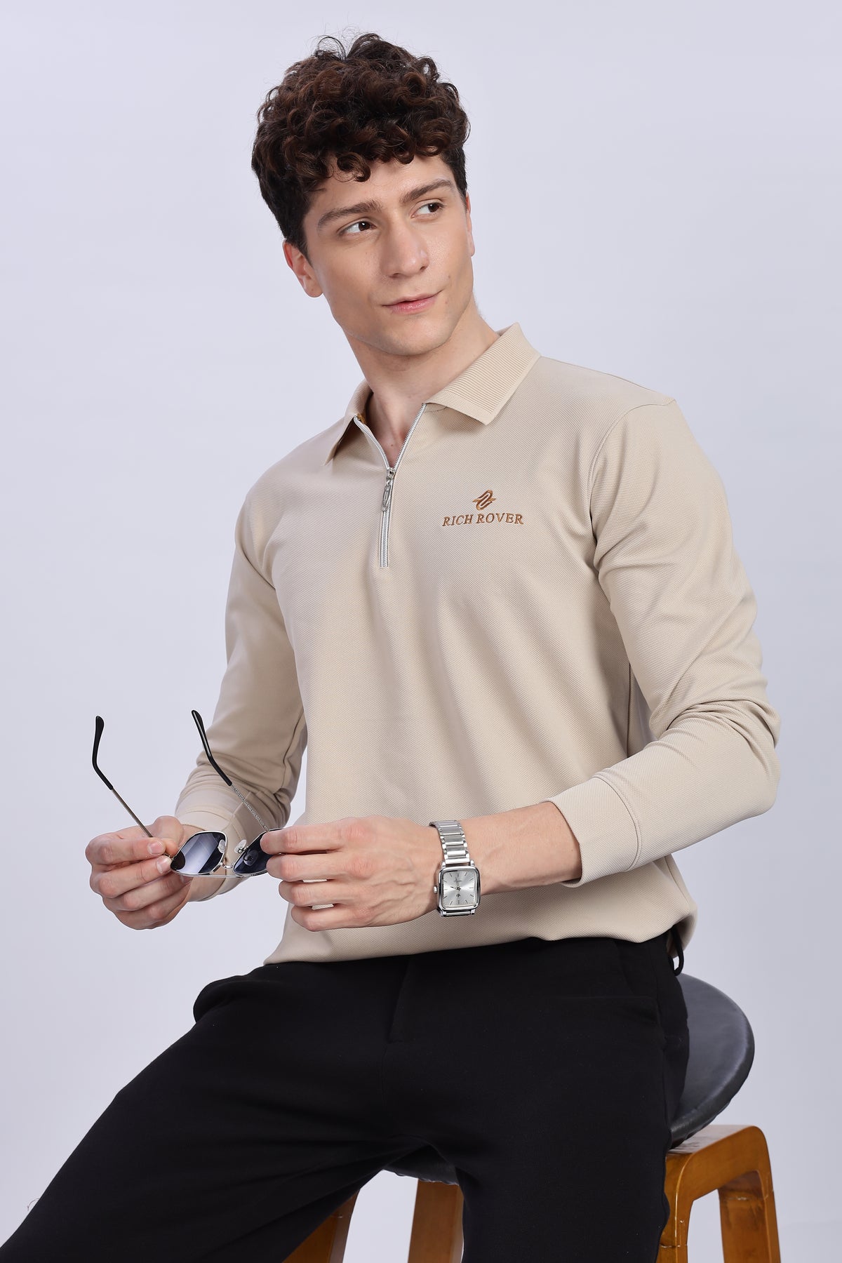 Velox Luxe Half-Zip Polo T-Shirt