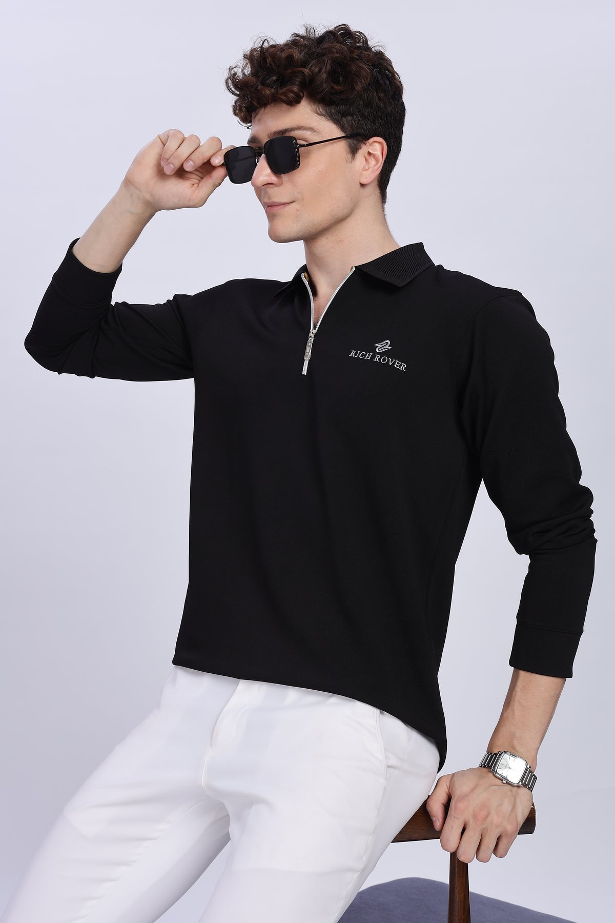 Velox Luxe Half-Zip Polo T-Shirt