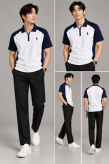 Gentlemen Tshirt  and Korean Trosuer Men's Set