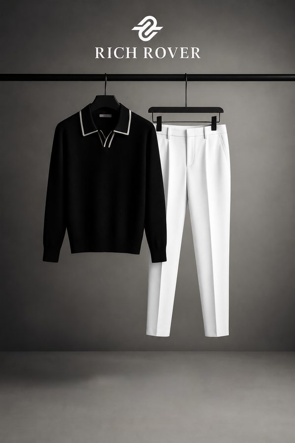 Old Money Tshirt and Korean Trosuer Men's Set