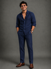 Rich Rover Linen Men's Co-ord Set
