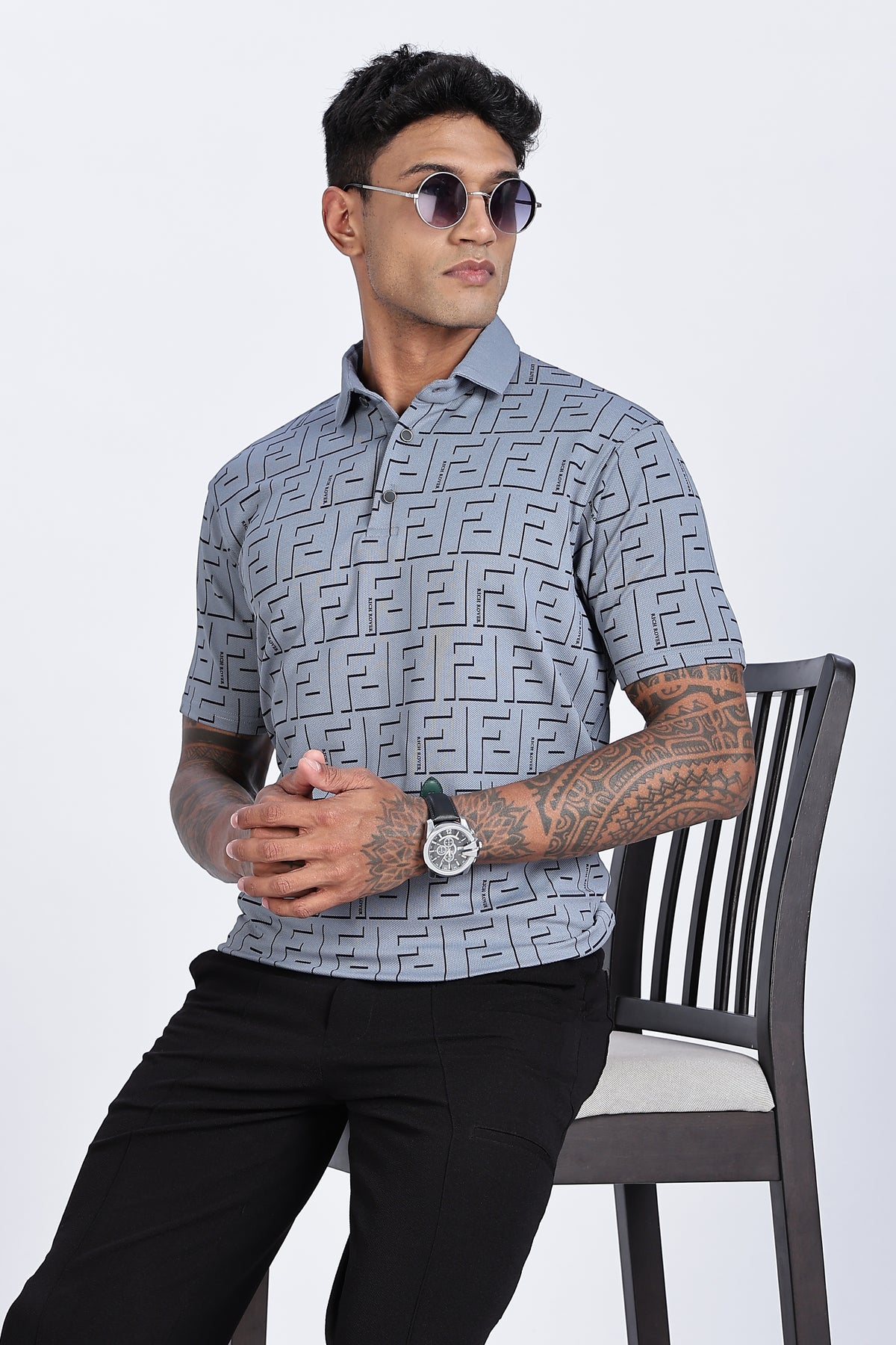 CipherGrid Luxe Polo T-Shirt