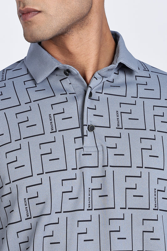 CipherGrid Luxe Polo T-Shirt