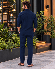 Designer Embroidered Co-Ord Set | Full Sleeve Shirt & Trouser Set | Stylish Men’s Outfit