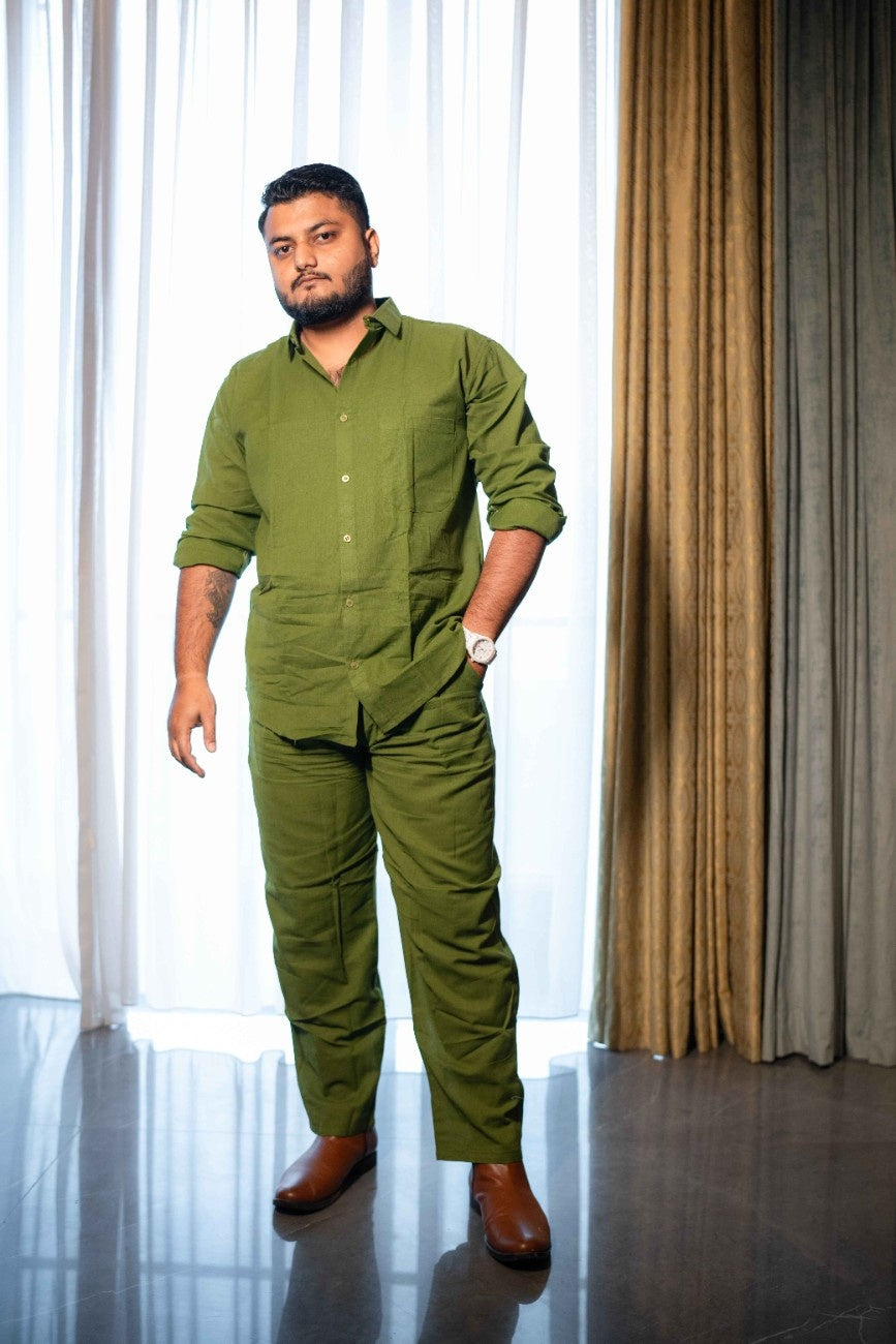 Top & Bottom Premium Soft Cotton Linen Cord Set