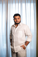 Top & Bottom Premium Soft Cotton Linen Cord Set