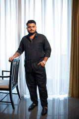 Top & Bottom Premium Soft Cotton Linen Cord Set