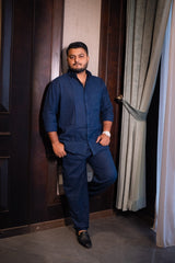 Top & Bottom Premium Soft Cotton Linen Cord Set