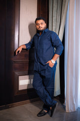 Top & Bottom Premium Soft Cotton Linen Cord Set