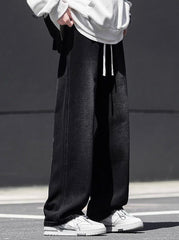 Men's Oversized Relaxed Fit Black Denim Jeans