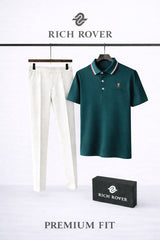 Polo Rider Tshirt and Korean Trosuer Men's Set
