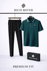 Polo Rider Tshirt and Korean Trosuer Men's Set