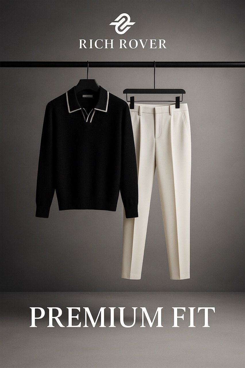 Old Money Tshirit  and Korean Trosuer Men's Set