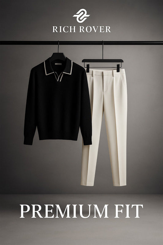 Old Money Tshirit  and Korean Trosuer Men's Set