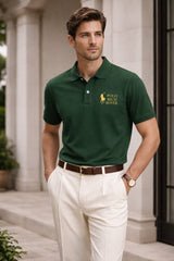 Old Money RR Polo Tshirt and Korean Trosuer Men's Set