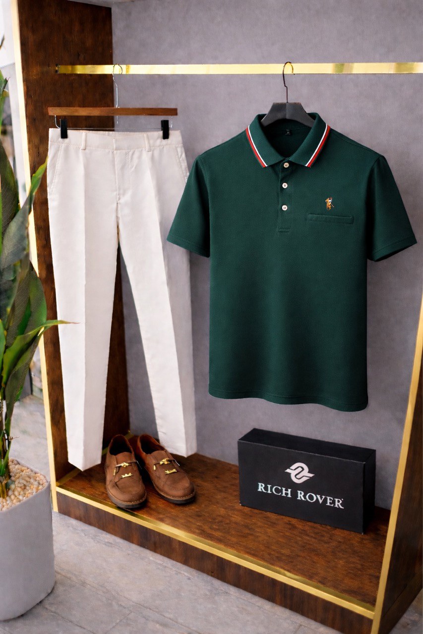 Polo Rider Tshirt and Korean Trosuer Men's Set