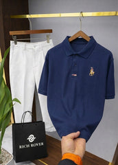 Old Money RR Polo Tshirt and Korean Trosuer Men's Set