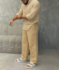 Premium Soft Cotton Linen Cord Set