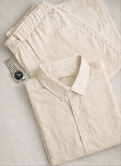 Coastal Top & Bottom Set Of Linen, Luxury And Style