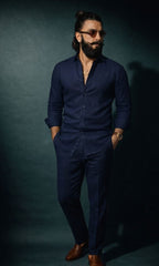 Men’s Relaxed Top & Bottom Set Of Linen.