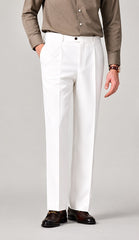 White Korean FIt Men's Trouser