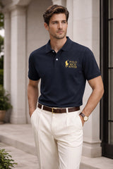 Old Money RR Polo Tshirt and Korean Trosuer Men's Set