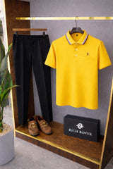 Polo Rider Tshirt and Korean Trosuer Men's Set