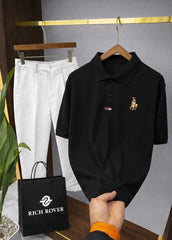 Old Money RR Polo Tshirt and Korean Trosuer Men's Set