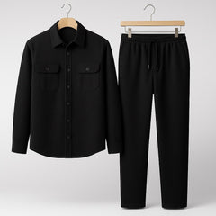 Double Pocket Jacket And Trouser Set For Men