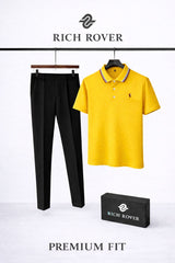 Polo Rider Tshirt and Korean Trosuer Men's Set