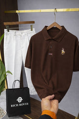 Old Money RR Polo Tshirt and Korean Trosuer Men's Set