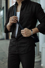 Top & Bottom Premium Soft Cotton Linen Cord Set