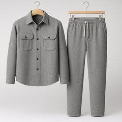 Double Pocket Jacket And Trouser Set For Men