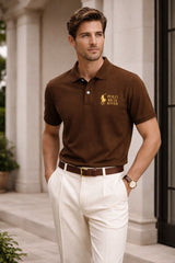 Old Money RR Polo Tshirt and Korean Trosuer Men's Set